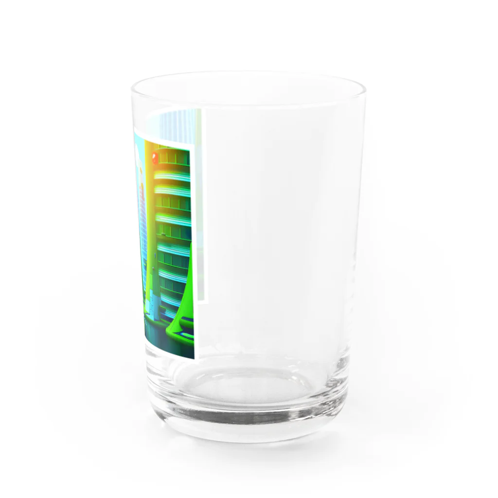 やさぐれメタルの未来都市TANTAN Water Glass :right