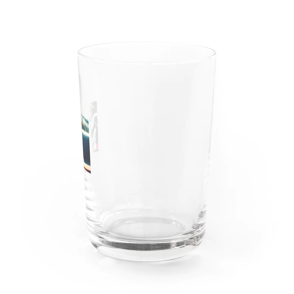 toukainogennのボードに乗る犬 Water Glass :right