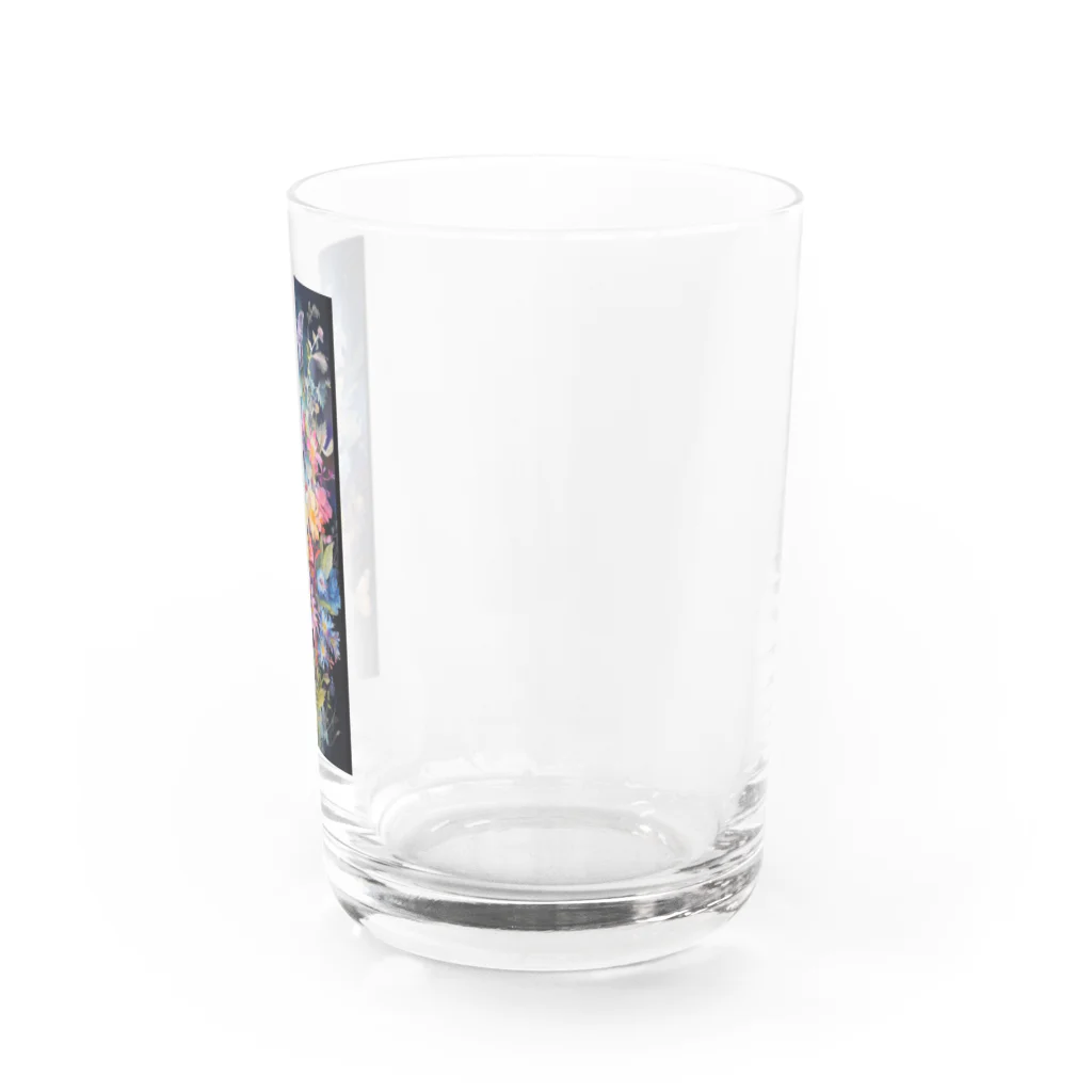 癒しのお部屋の花と蝶I Water Glass :right