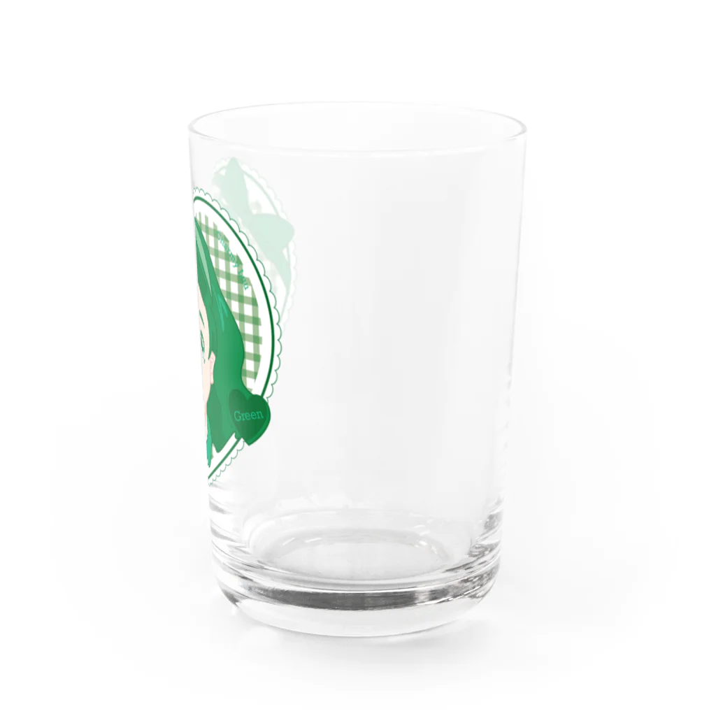 Charmy/デザイナー・イラストレーターのグリーンちゃん Water Glass :right