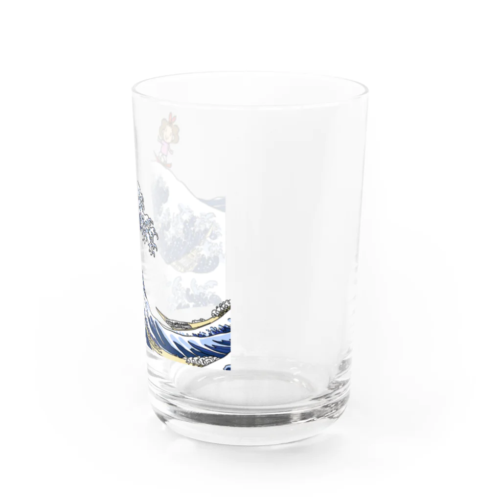 パー子/お絵描きやの波乗りパー子 Water Glass :right