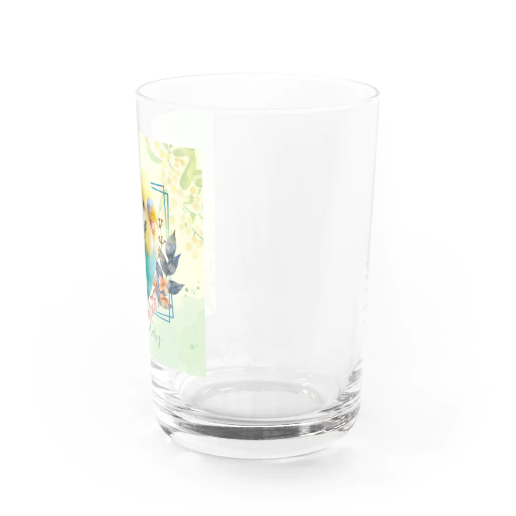 むーむー小屋のハレルヤおちび　グリーン Water Glass :right