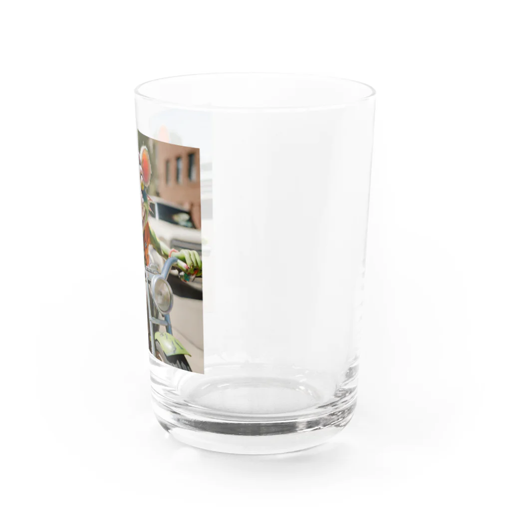 kuri_AMERICANのバイクに乗ったラットフィンク Water Glass :right