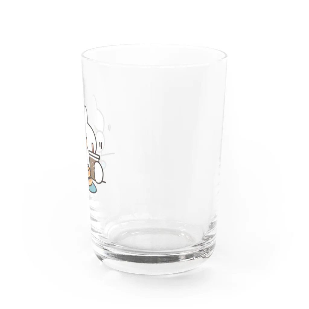 ナポリのSUZURIのホットドックとうさちゃん Water Glass :right