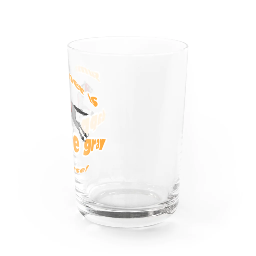 ホシガマタタクのsummer is dapple gray horse Water Glass :right