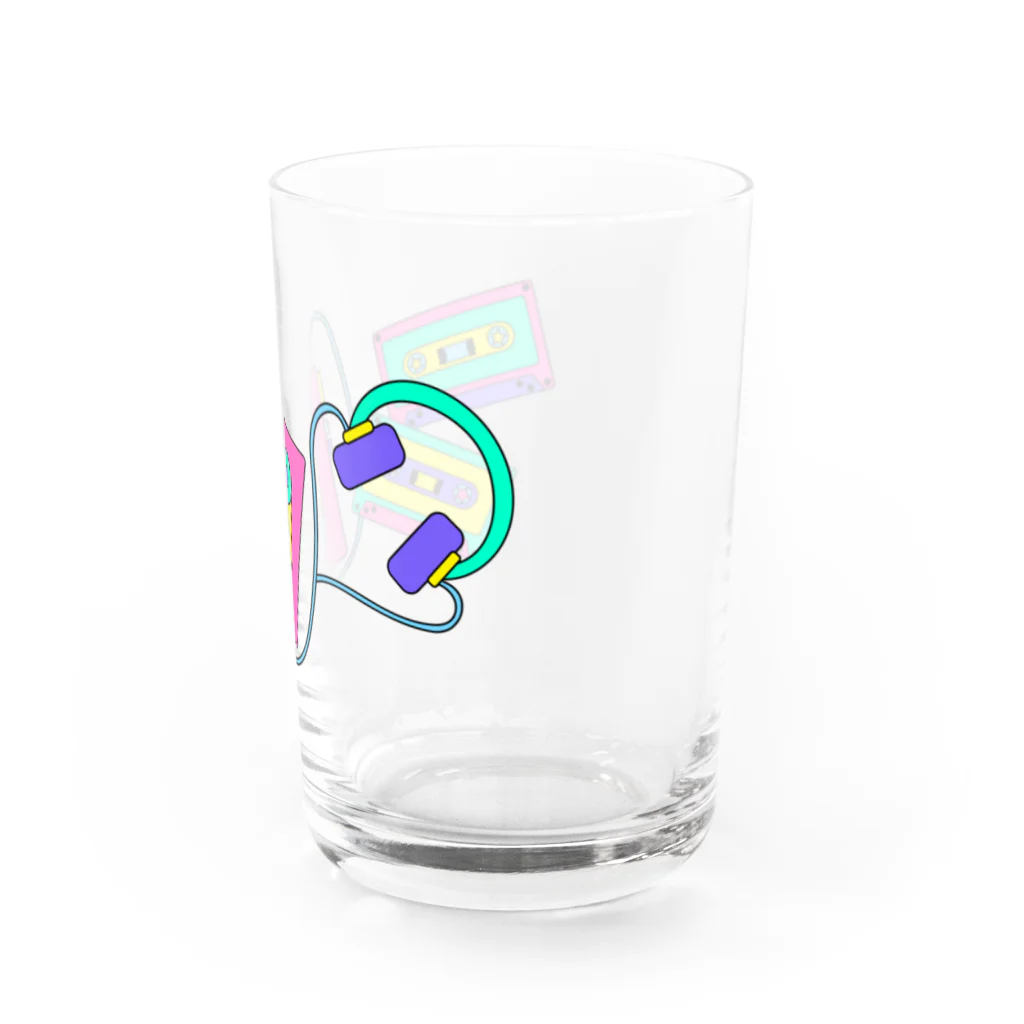 Lucia BOXの90'S LOVE ITEM ウォークマンとカセットテープ Water Glass :right