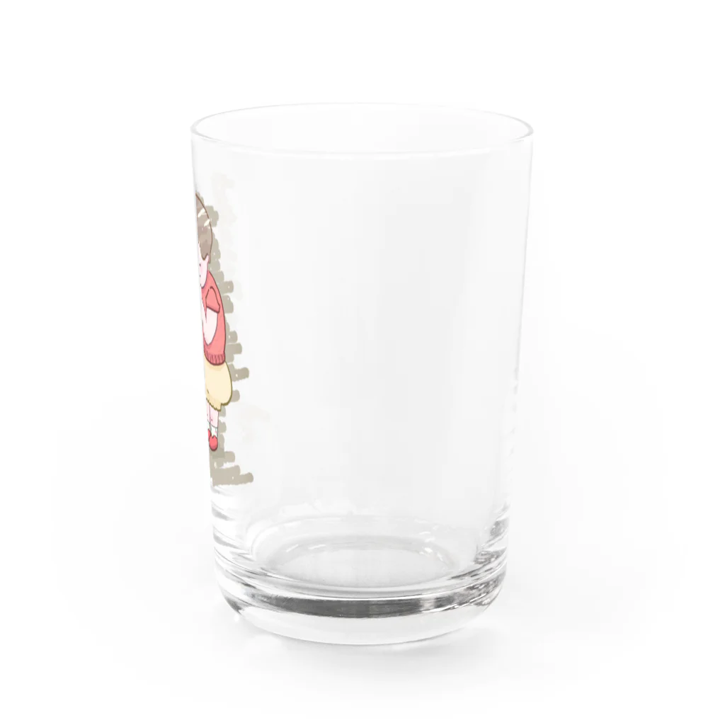 あじつけのりのソフトクリーム落としちゃった子 Water Glass :right