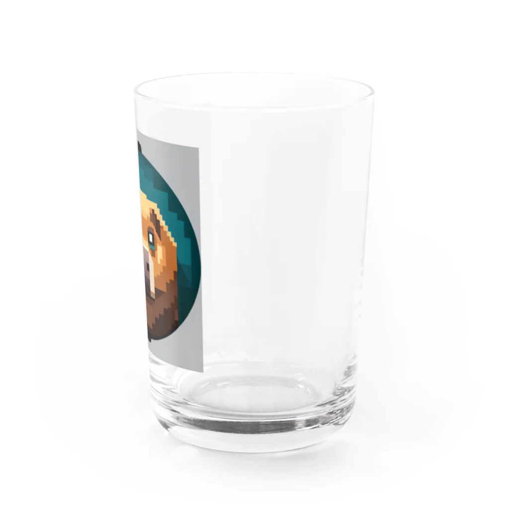 henohenomohejiadのドット絵のホラーなカピバラ Water Glass :right