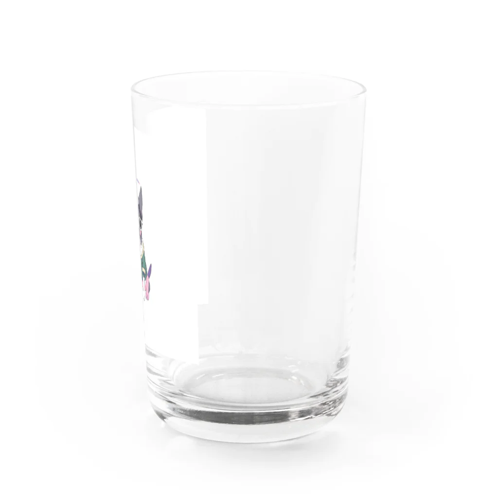 mnk527のおしゃれなボストンテリアグッズ Water Glass :right