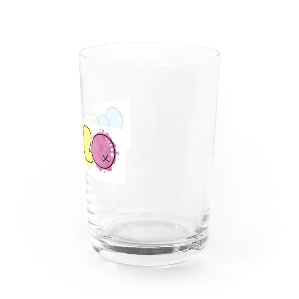 otsのYOLOグラフィティーデザイン Water Glass :right