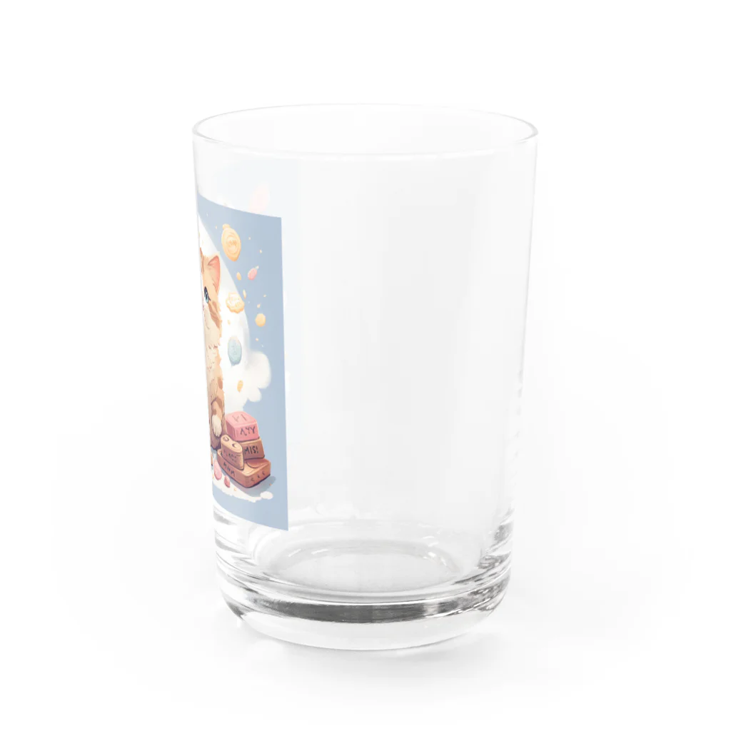 M_YKのネコチヤン Water Glass :right