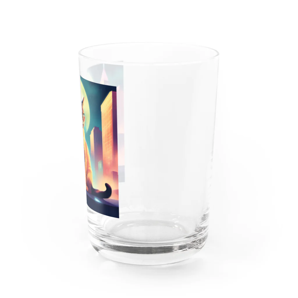 猫店の世紀末 猫 ver.art Water Glass :right