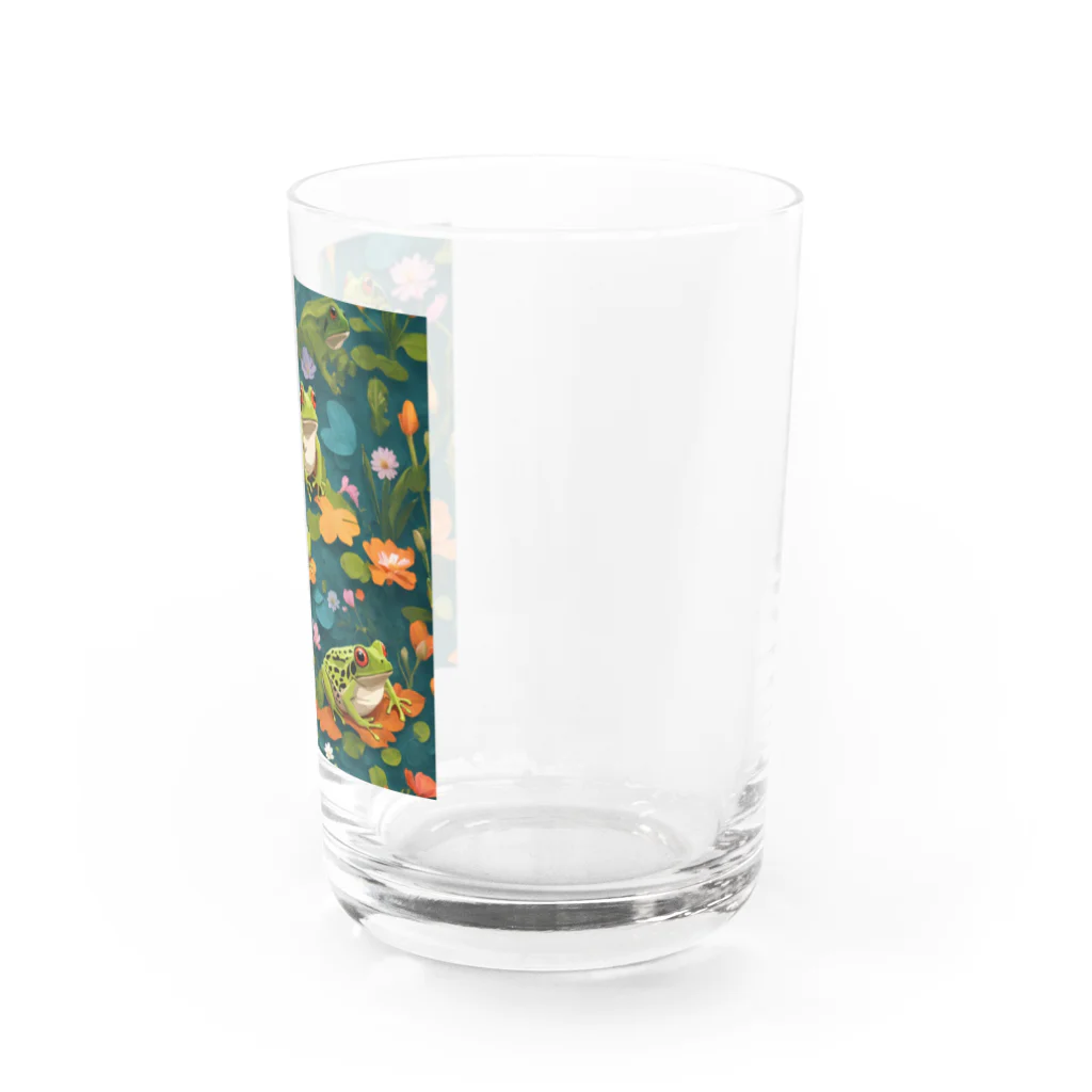 sagimoriのカエルアート Water Glass :right