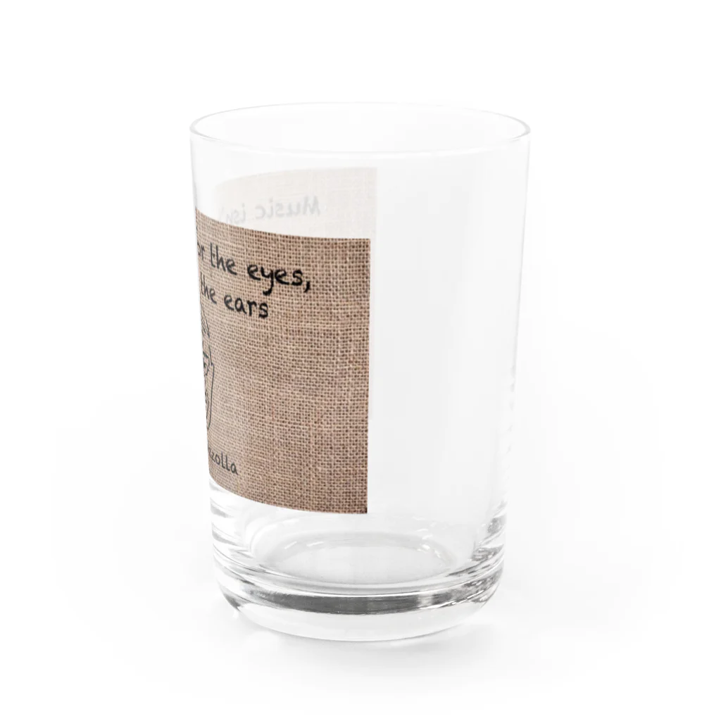 KuMu-music Shopのひとふでピアソラ氏 Water Glass :right