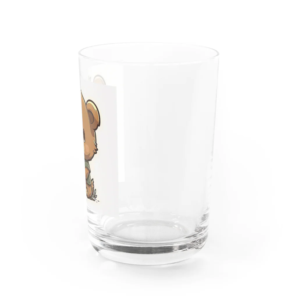 mumusのくまのイラストグッズ Water Glass :right
