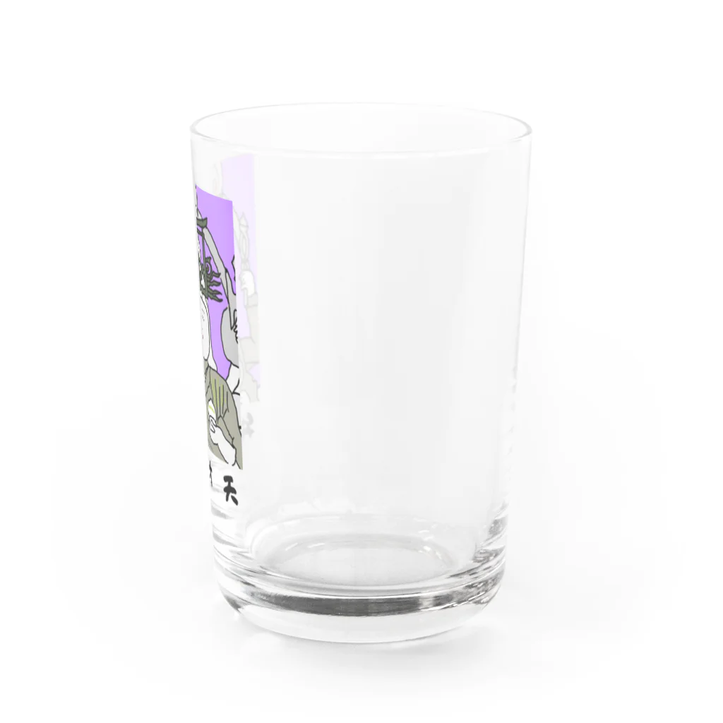 kazu_gの弁財天（切抜きロゴ/淡色グッズ用） Water Glass :right