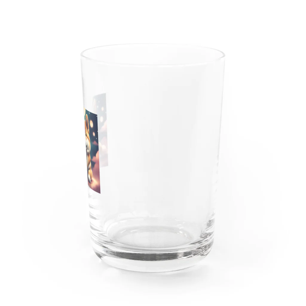 さぼりのあっくまんのしばけんくん Water Glass :right