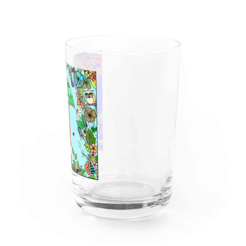 子供と嫁と時々わたしの傘をさす少女 Water Glass :right