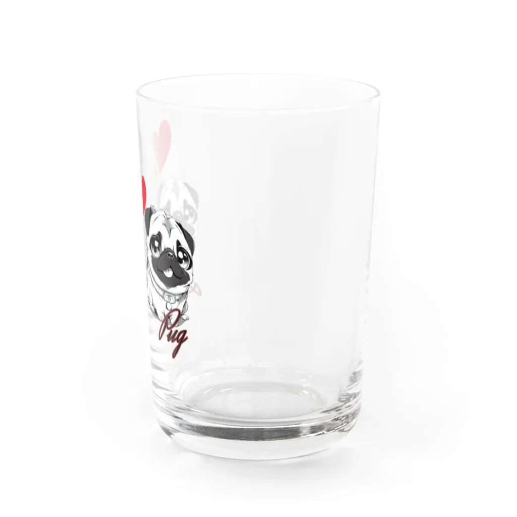 furebuhi　clubのＬＯＶＥＬＹ　ＰＵＧ（ラブリーパグ） Water Glass :right