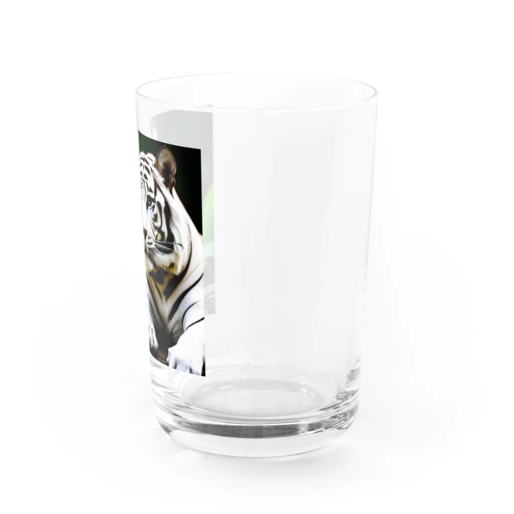 ショップルのホワイトタイガー グッズ プレミアムコレクション Water Glass :right