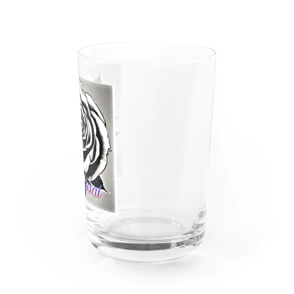 vieのBLACK_rose Water Glass :right