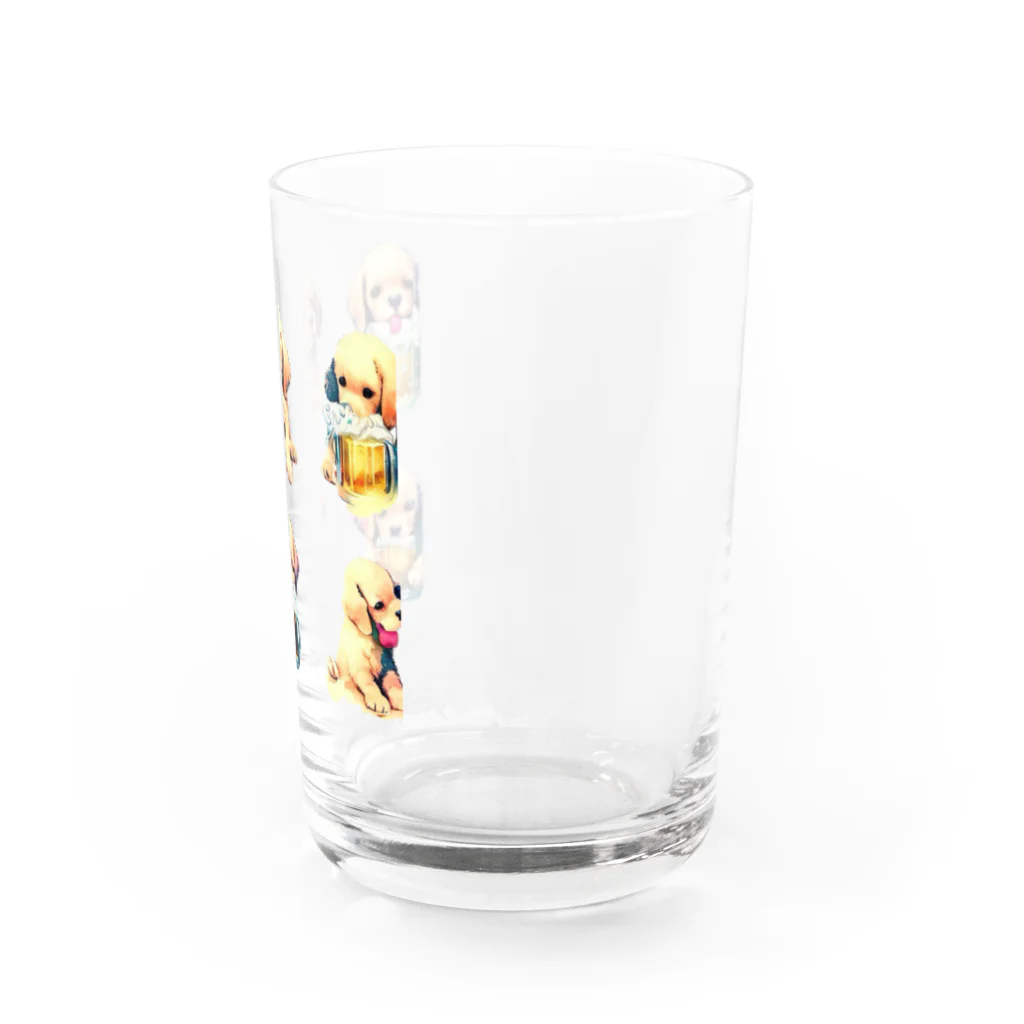 ✴︎Tiara shop✴︎のビール好きの犬 Water Glass :right