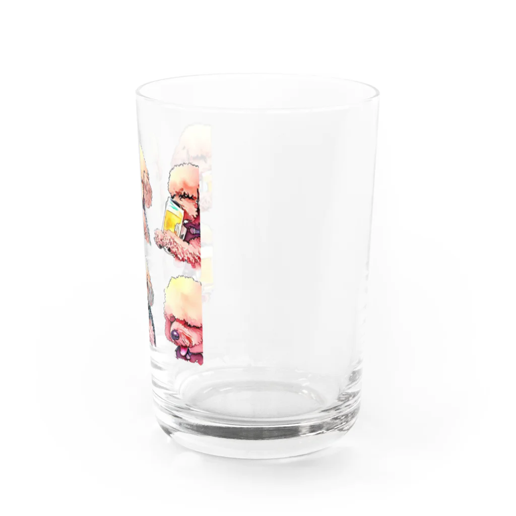 ✴︎Tiara shop✴︎のビール好きの犬 Water Glass :right