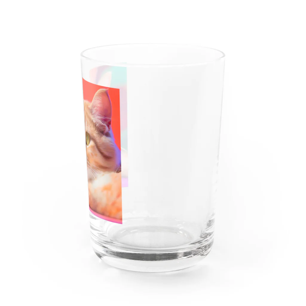 のぞかれ隊の写真で一言にゃん Water Glass :right