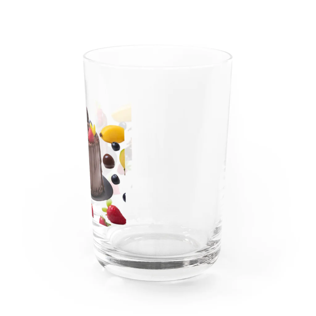 udのフルーツたっぷりチョコレートケーキ Water Glass :right