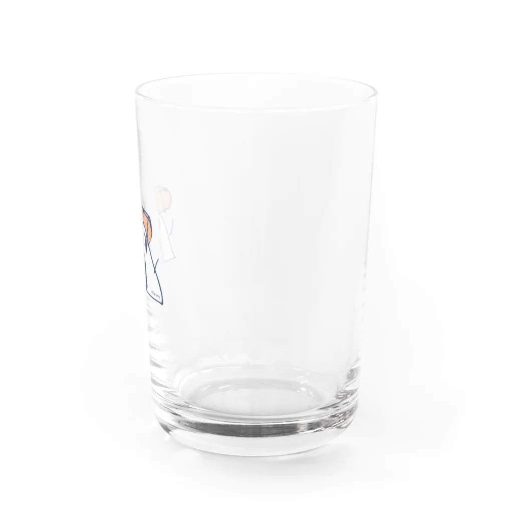 まいにちパリピのおにぎりヤンキー（べに鮭リーゼント） Water Glass :right