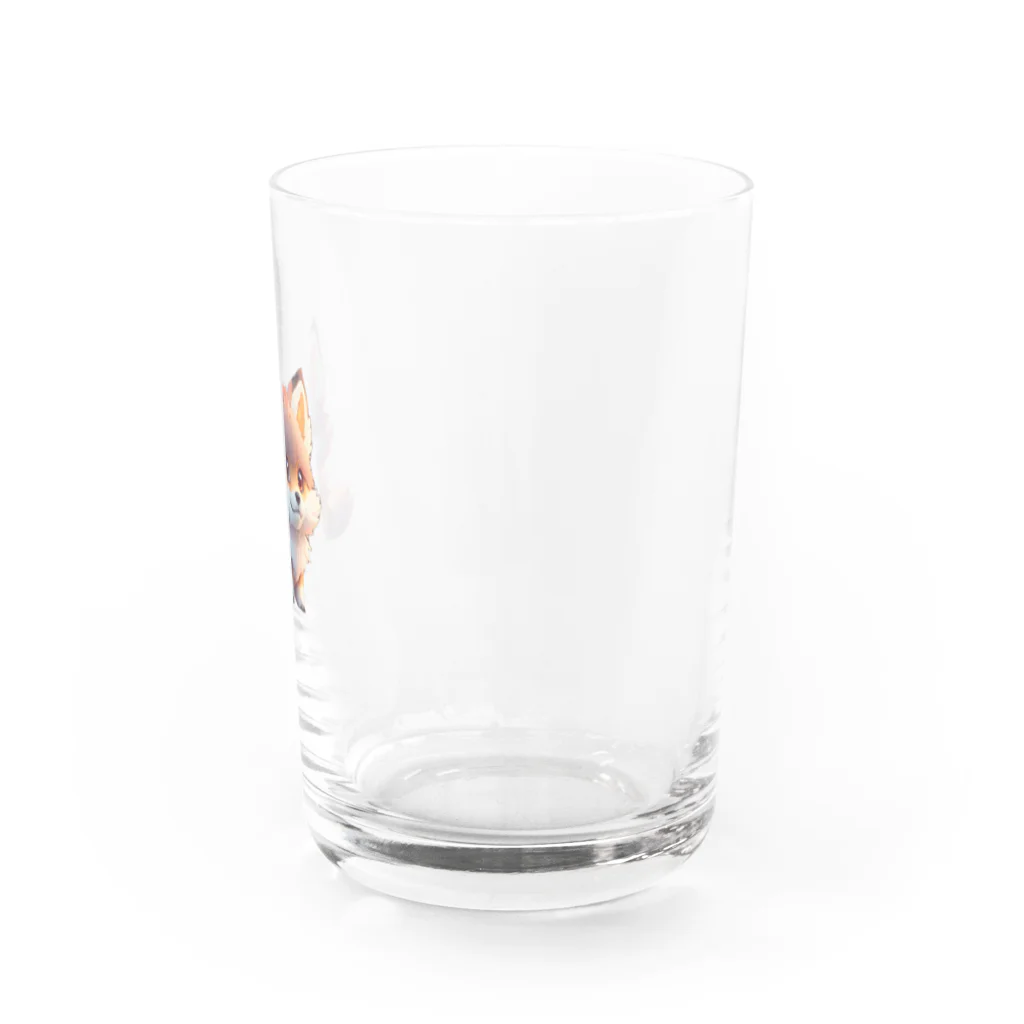 romi-yuのキツネくん Water Glass :right