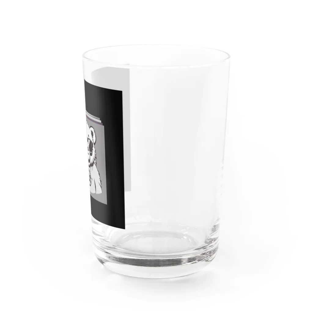 Kompasのカッコいい クマ Water Glass :right