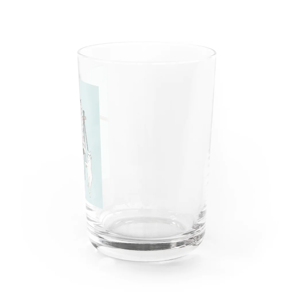 keeeeeep smilingのバレエ男子とバレエ猫 Water Glass :right