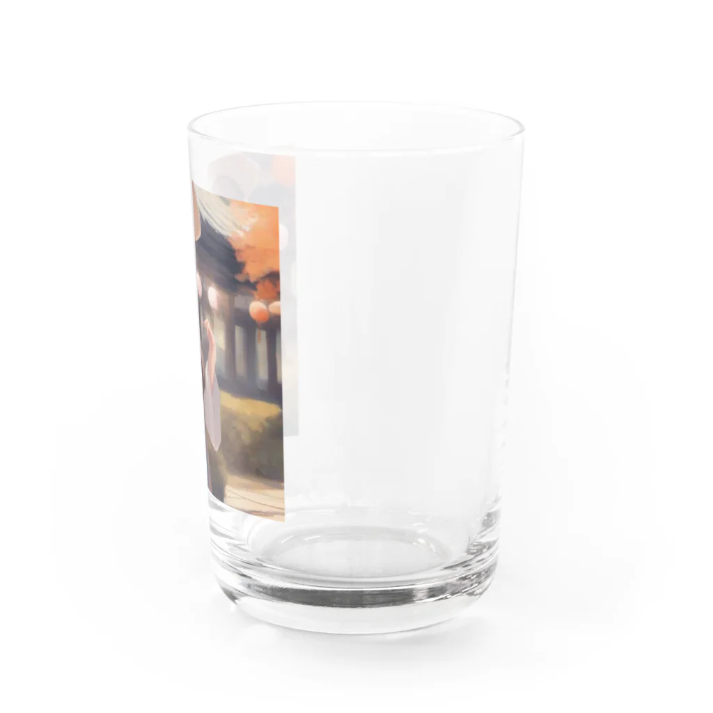 ワンダーワールド・ワンストップの可愛らしいロングヘアの女性のグッズ Water Glass :right