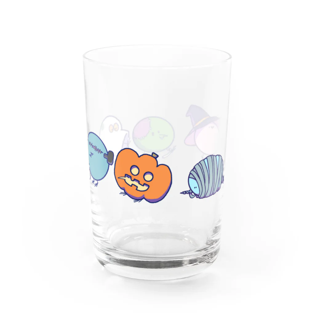 崖からぷっちんのハロウィン仮装とり Water Glass :right