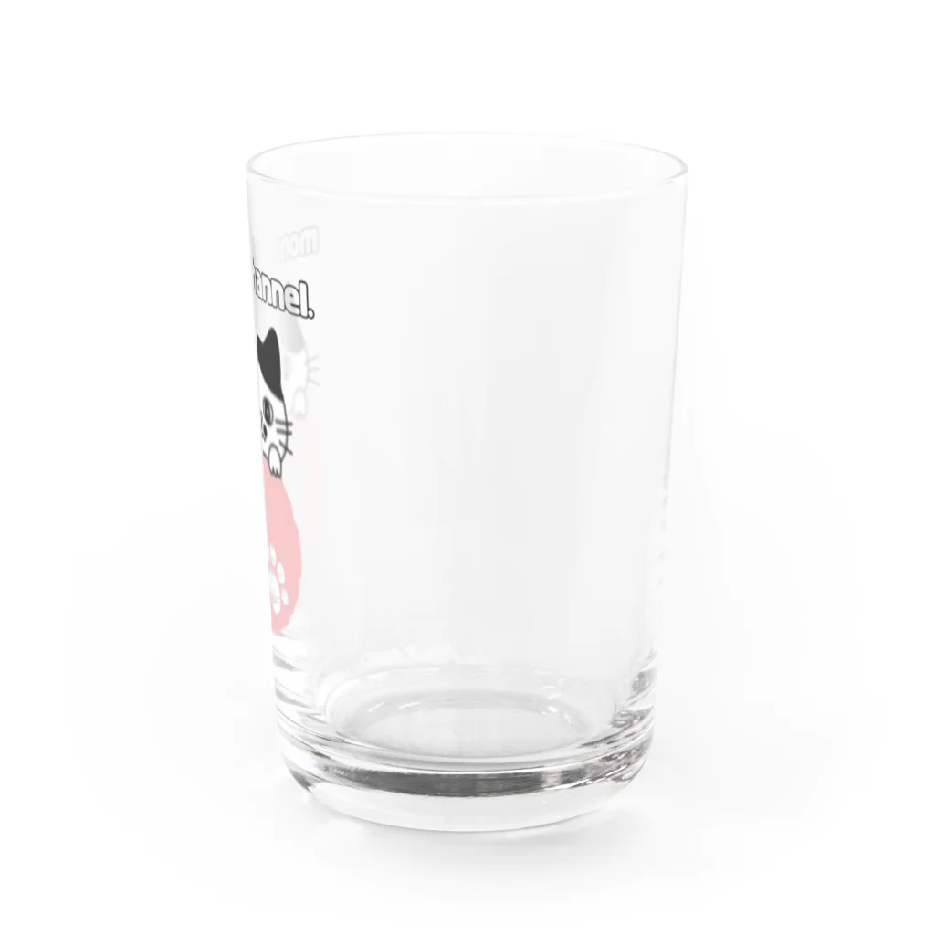 もんちゃんねる.のもんちゃんねる.ロゴ Water Glass :right