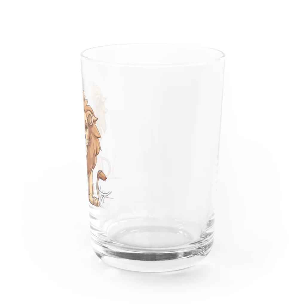 Risen ShopのCute Lion(1) Water Glass :right