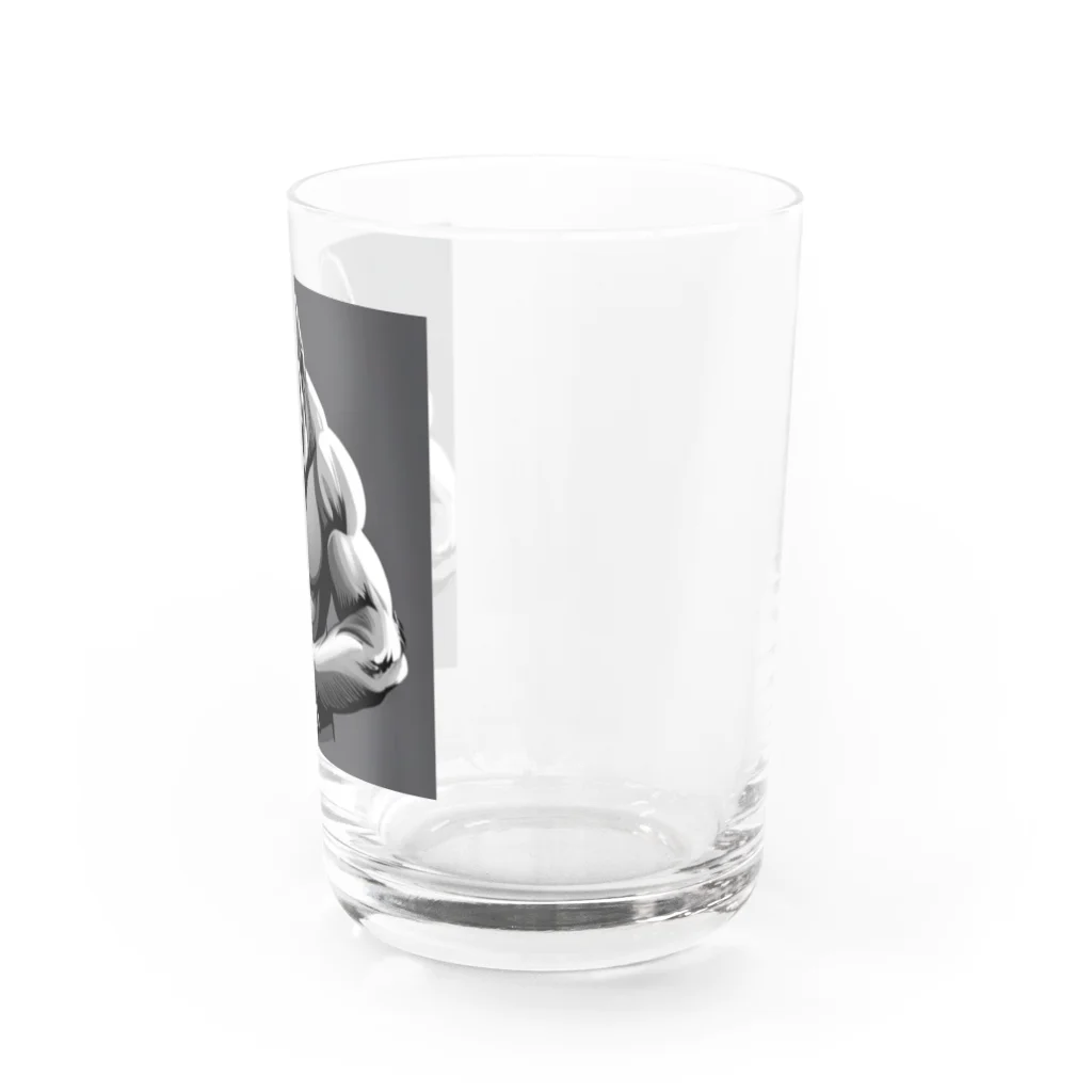 teru8376のイラスト　ゴリラ Water Glass :right