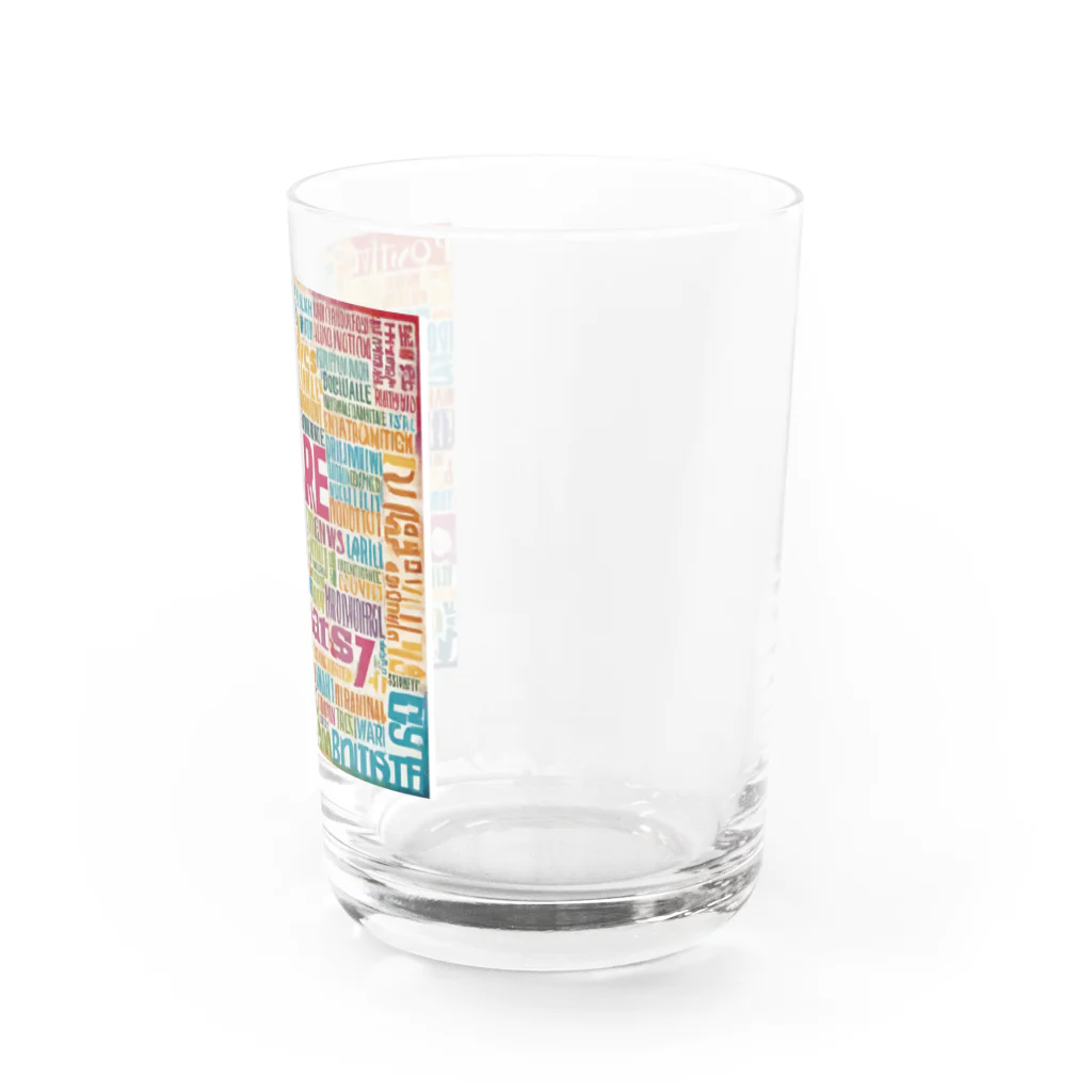 NYANKOのポジティブワード Water Glass :right