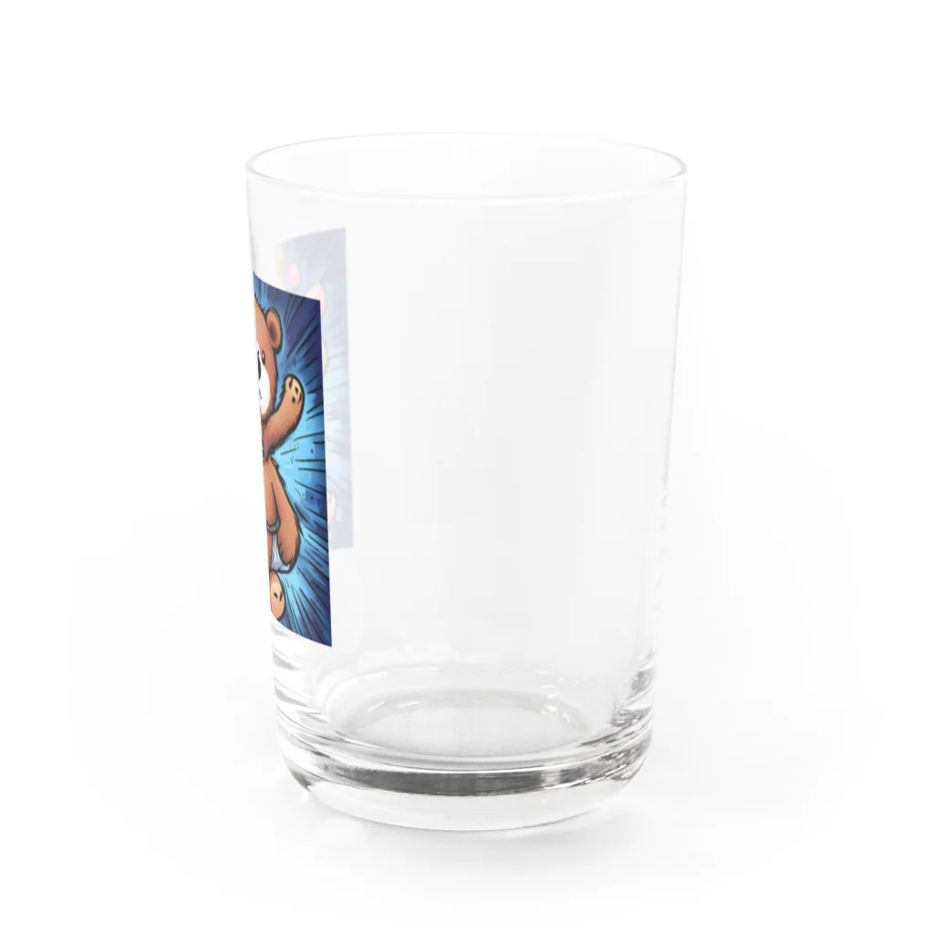 ちょい悪なクマさんのヒップホップなクマさん Water Glass :right