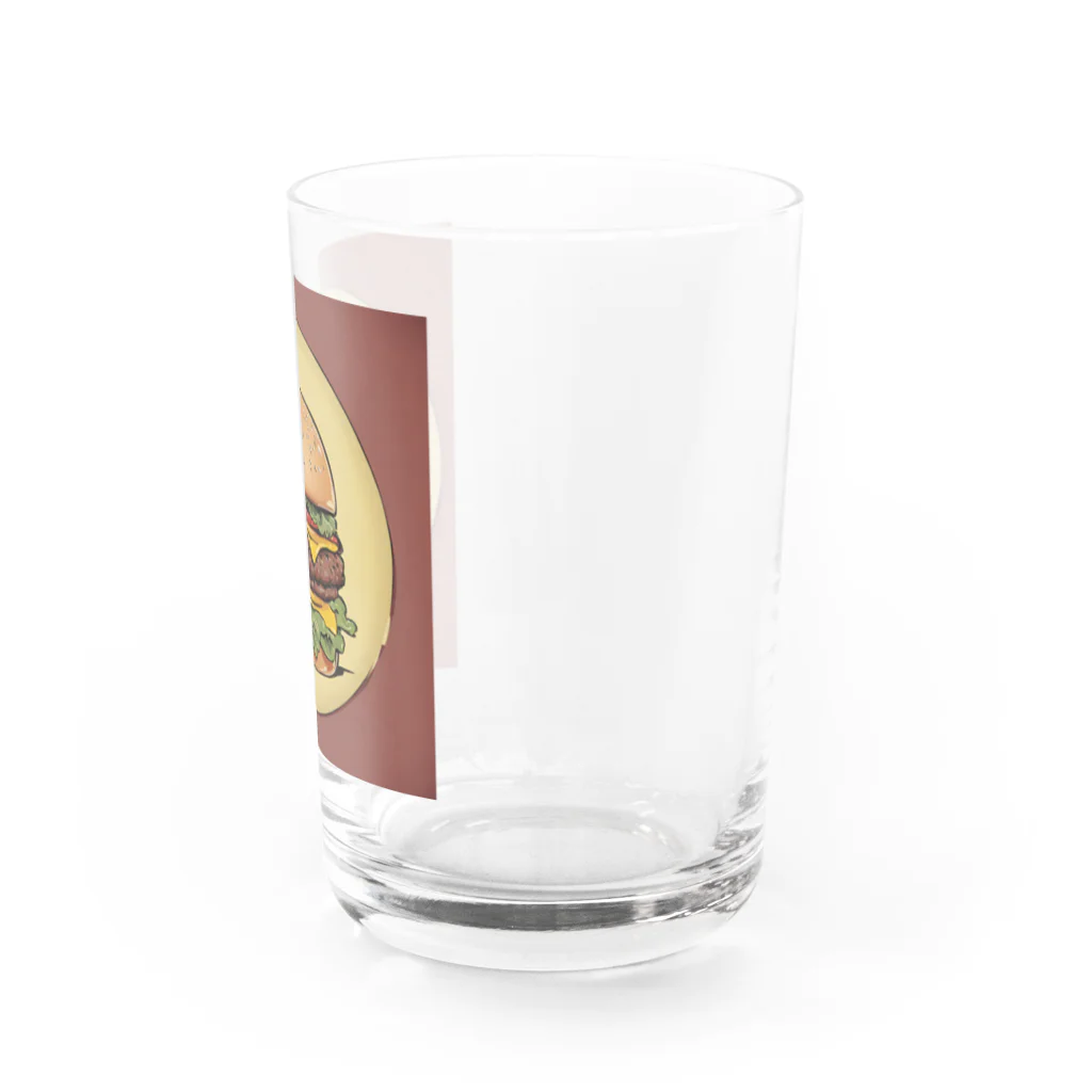 FUJIMON shopのバーガーバーガー Water Glass :right