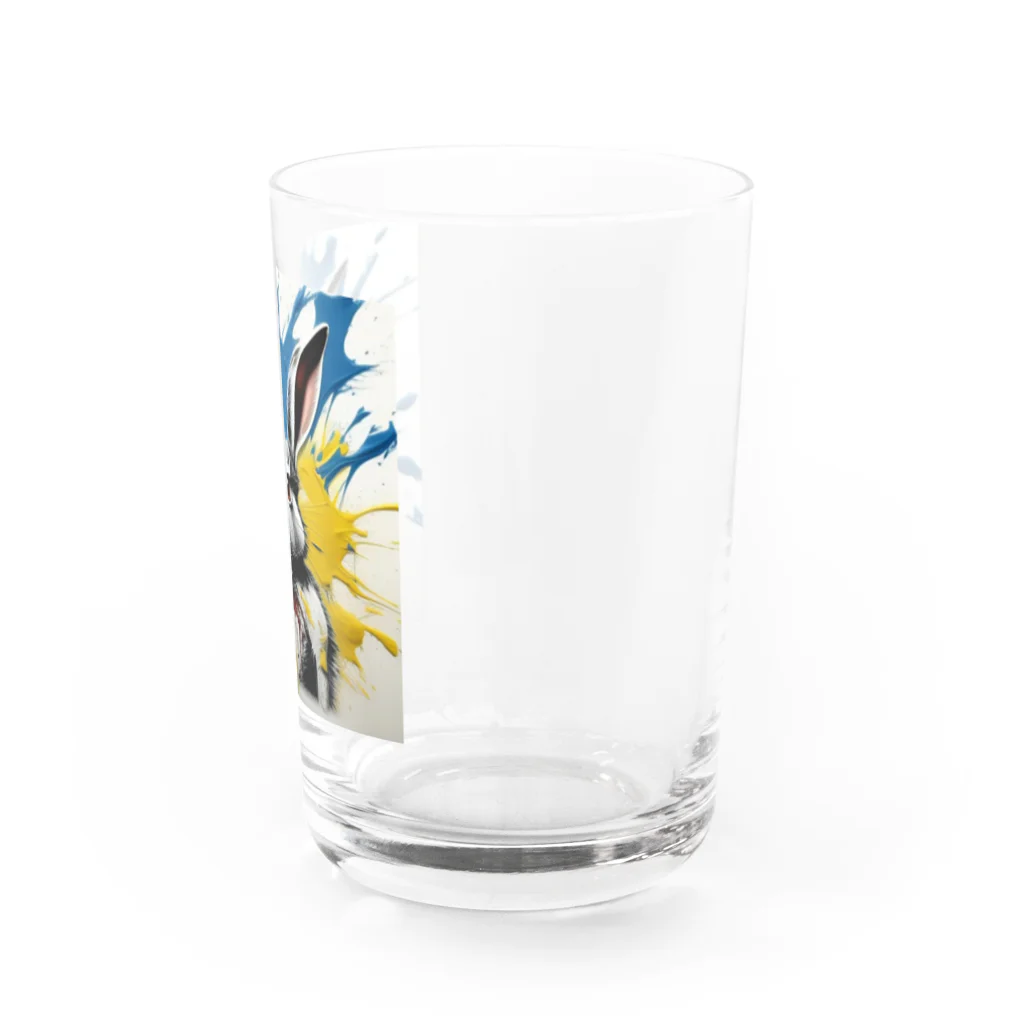 mojaのアートうさぎ🐰 Water Glass :right