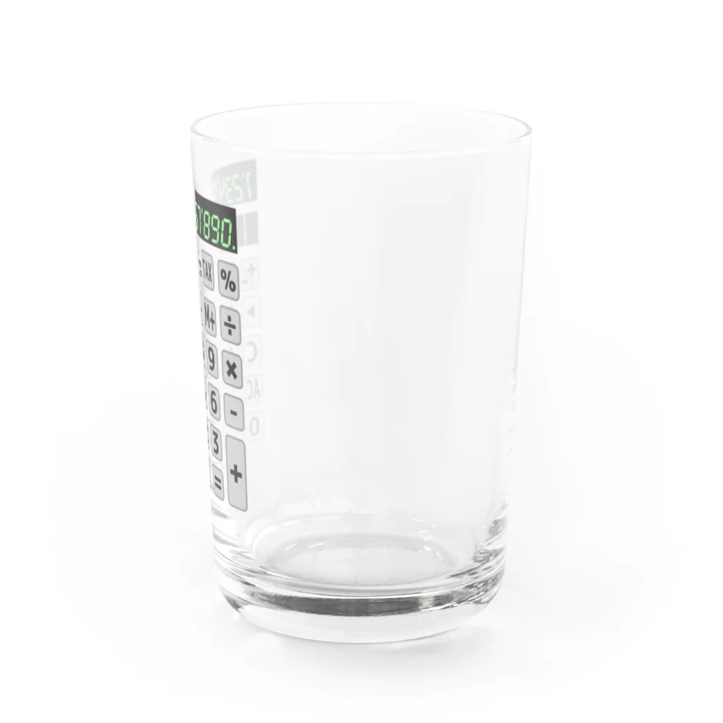 Achiとハトとみんなの店の電卓 Calculator Water Glass :right