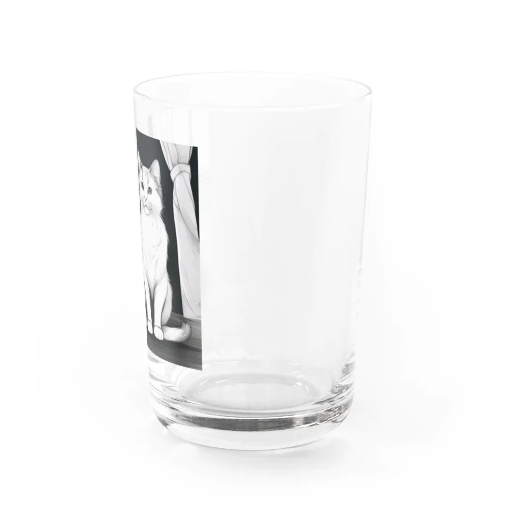 チェリモヤのねこちゃんおすわり Water Glass :right