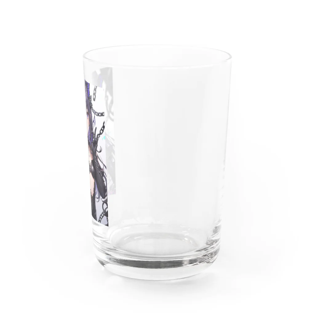 hokusoのAIイラストグッズ（蝶と鎖） Water Glass :right