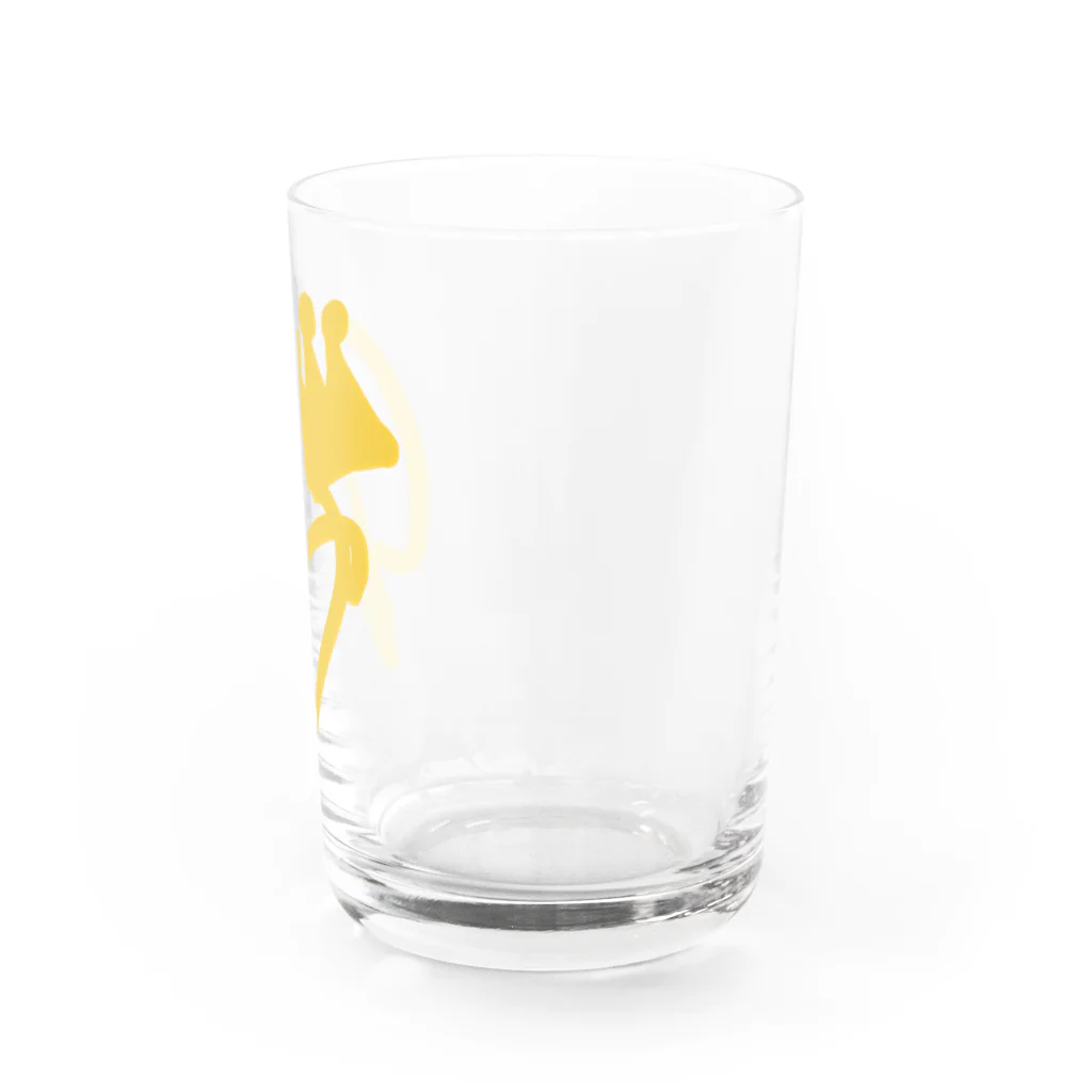 Maison ちらかしのMaison Tirakasi yellow sign Water Glass :right