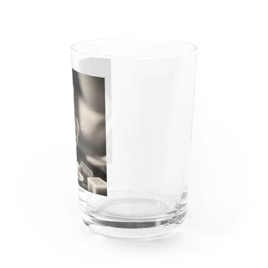 Catharinesのハムちゃんのもぐもぐタイム【動物画像クラシックシリーズ】 Water Glass :right