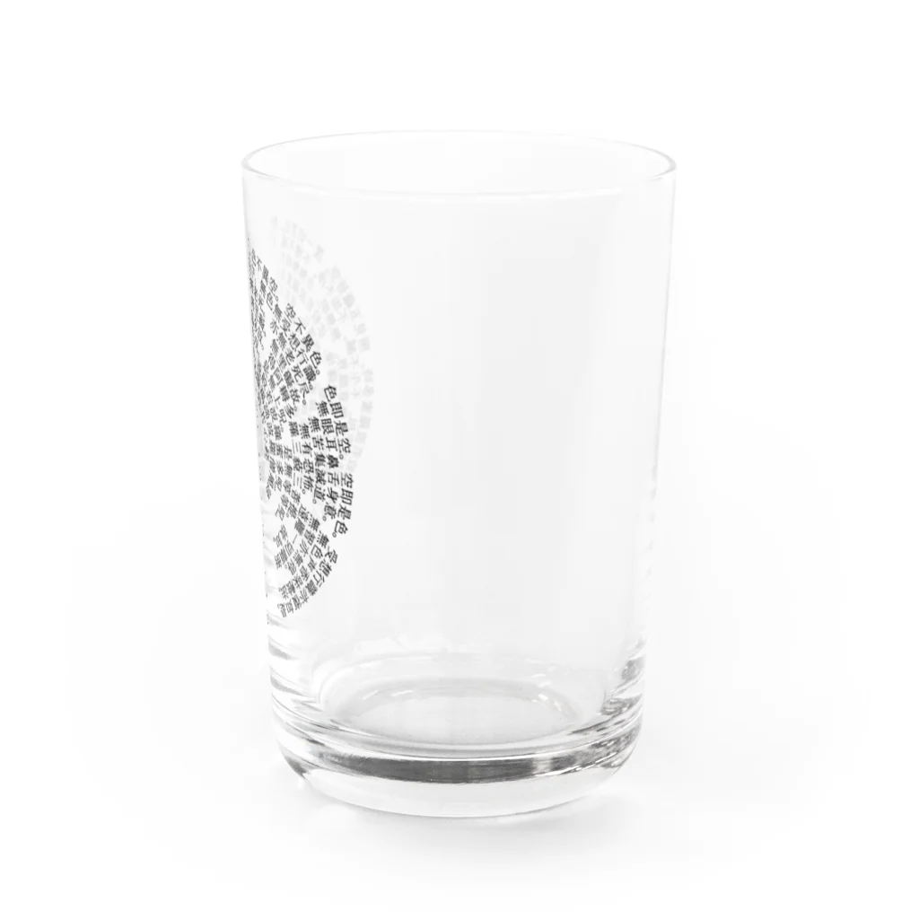 ブッディズムの般若心経 Water Glass :right