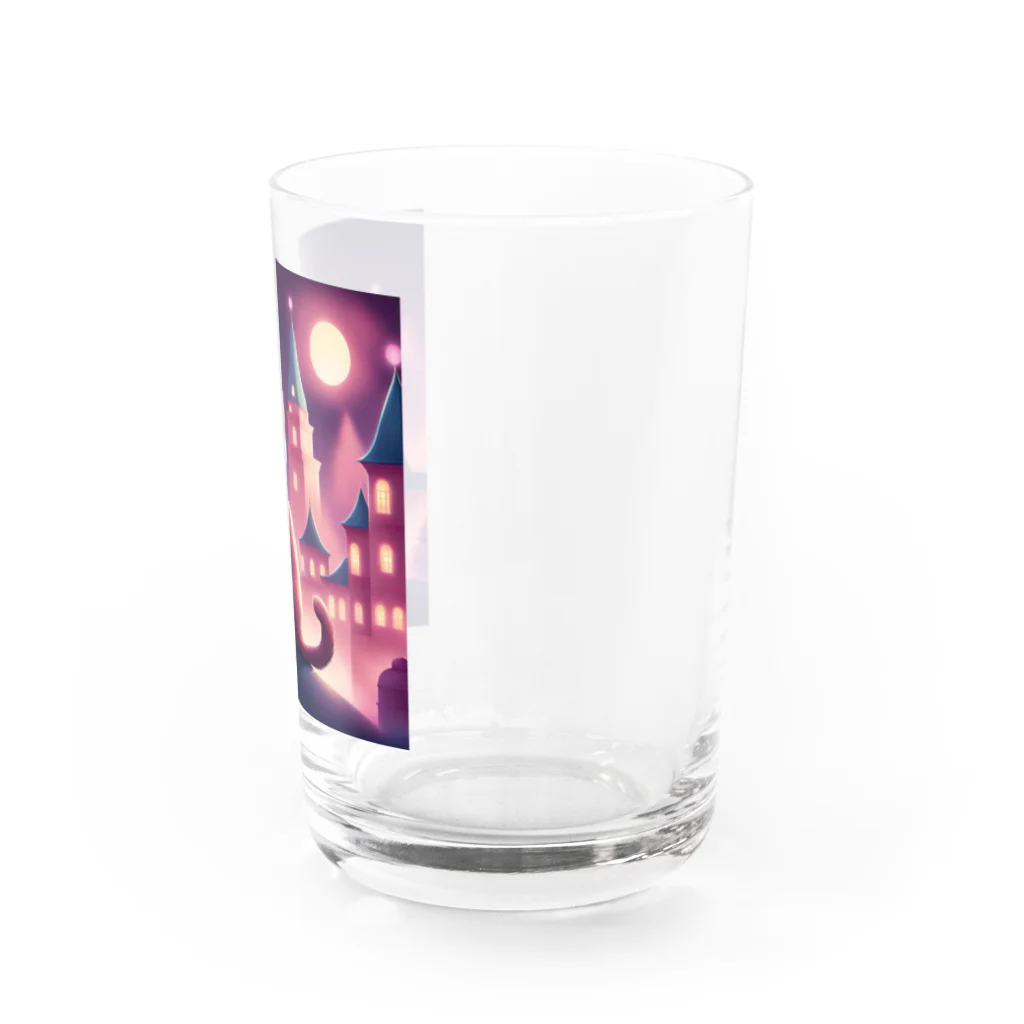 etwoshopのMoonlit Catwalk Water Glass :right