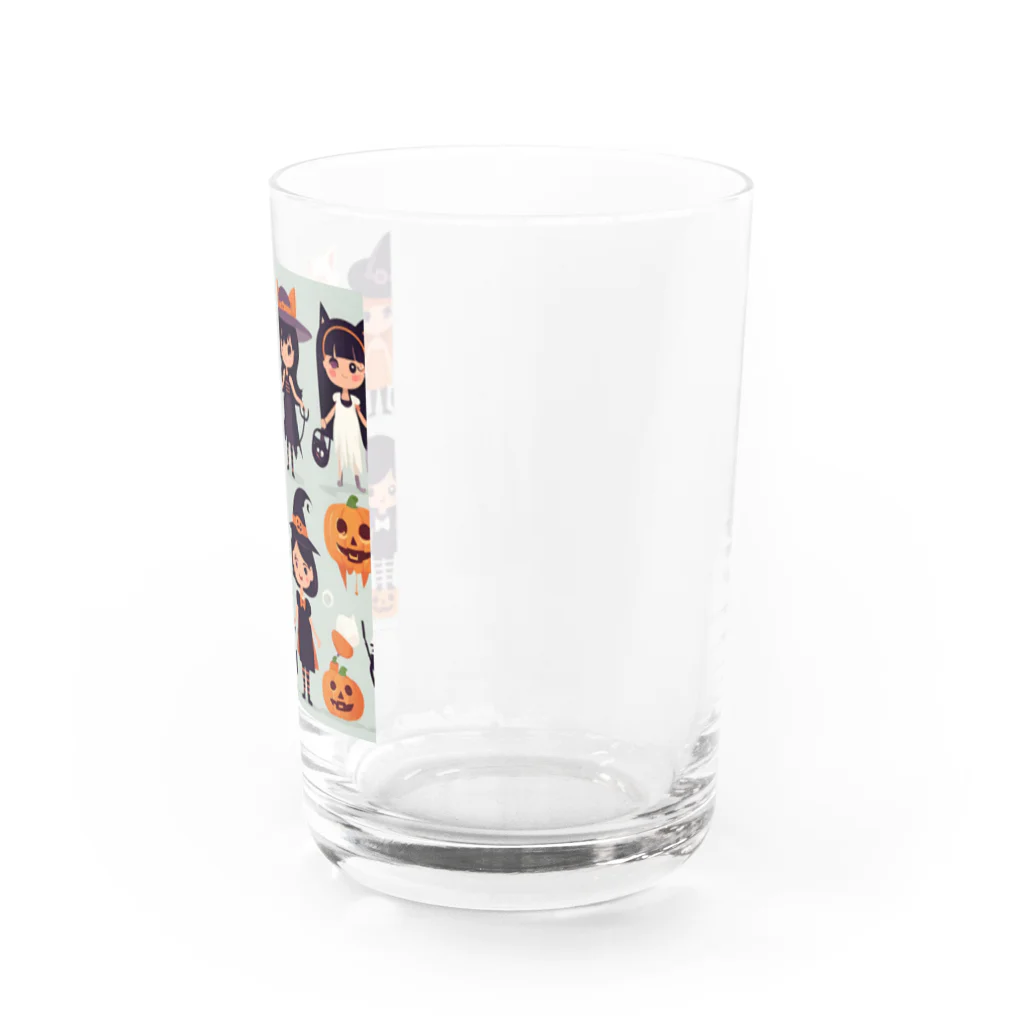 ワンダーワールド・ワンストップのかわいいたくさんのハローウィーンキャラクター③ Water Glass :right